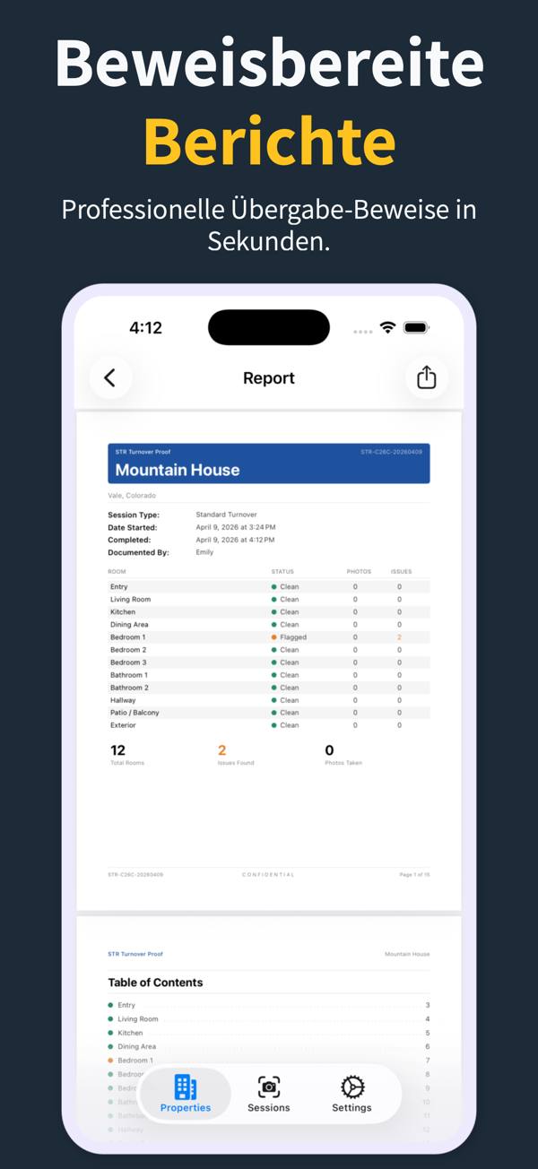 Customizable room template for a short-term rental