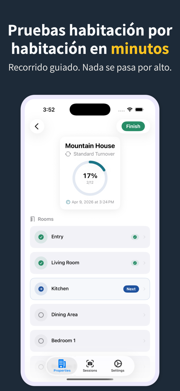 Room-by-room photo capture