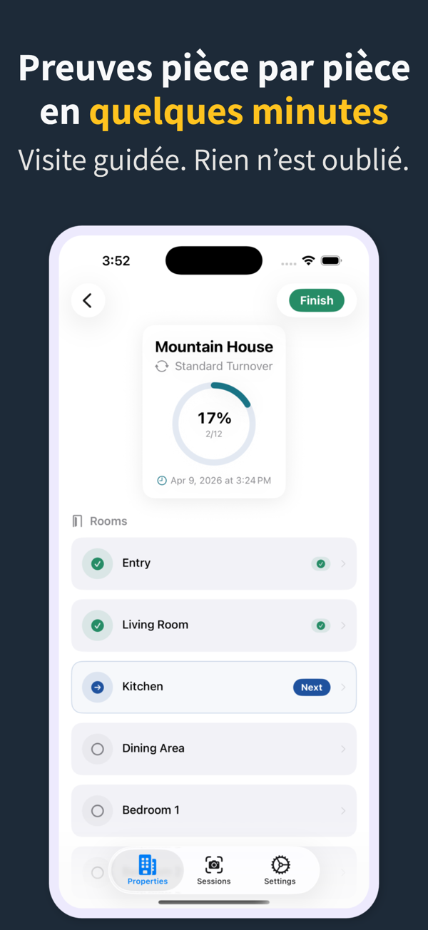 Room-by-room photo capture