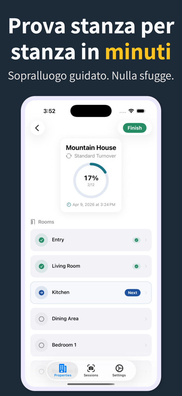 Room-by-room photo capture
