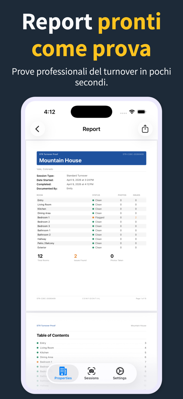 Customizable room template for a short-term rental