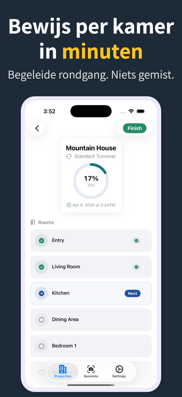Room-by-room photo capture