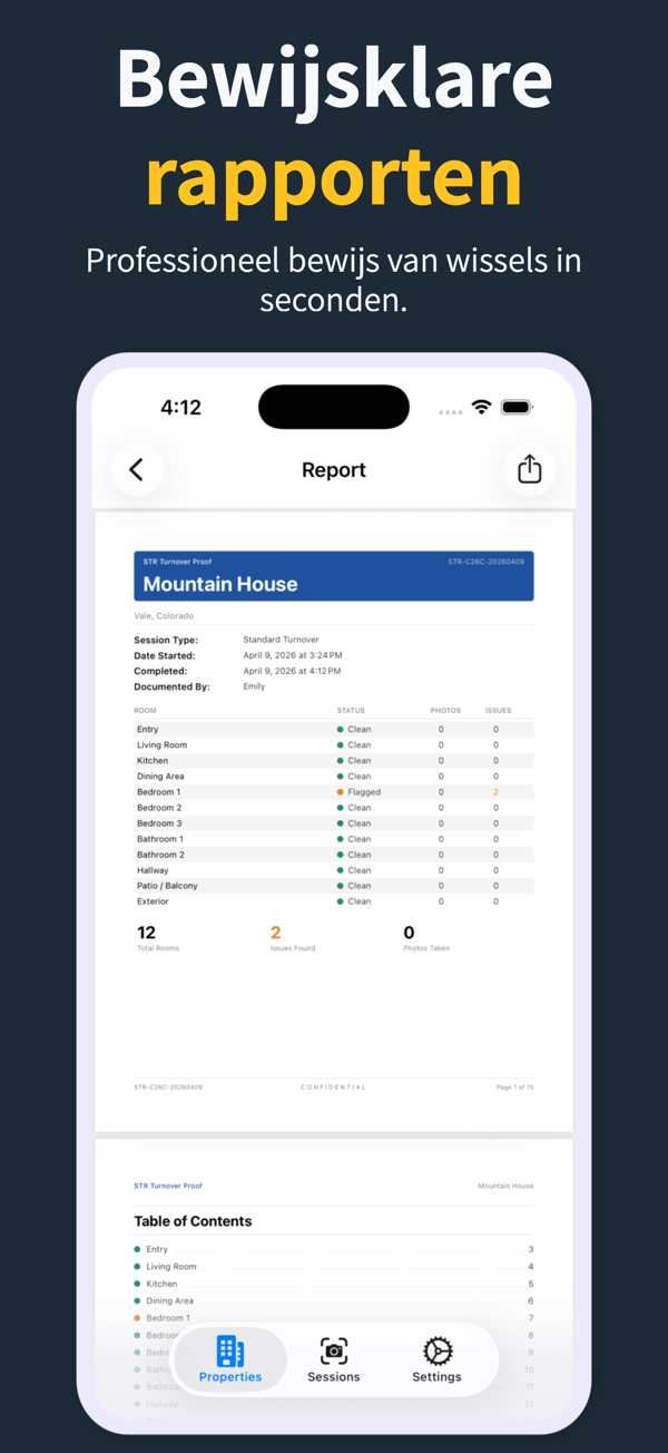 Customizable room template for a short-term rental