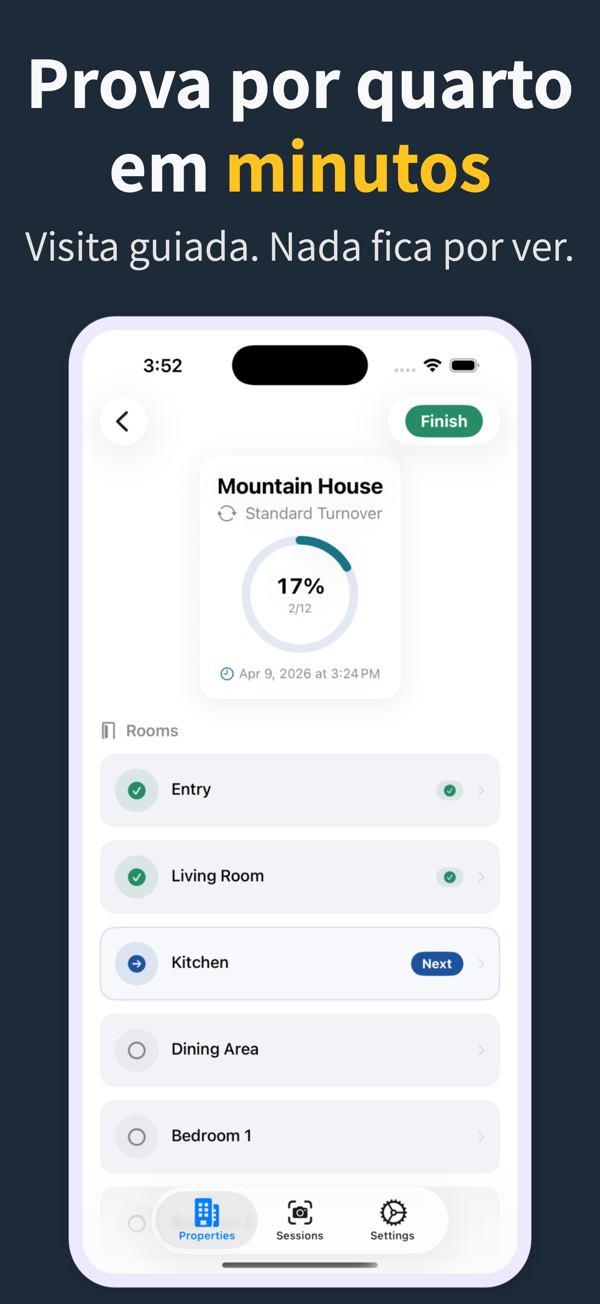 Room-by-room photo capture