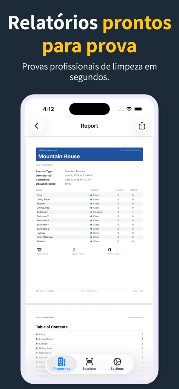 Customizable room template for a short-term rental