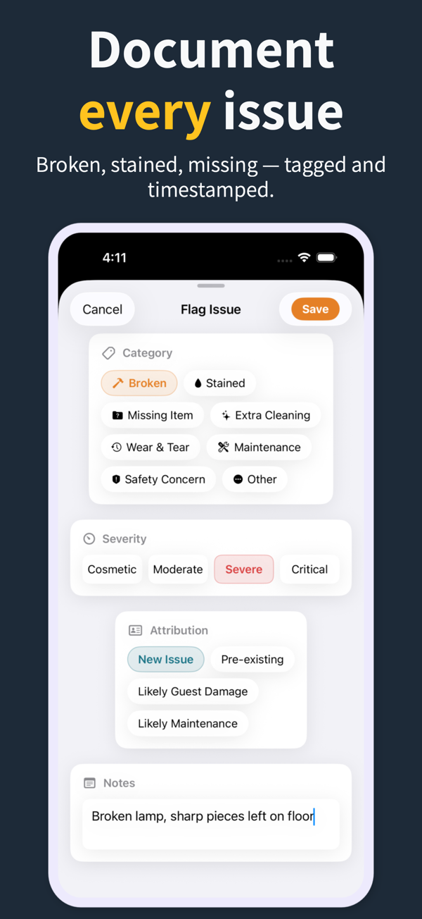 Attributing damage severity and source